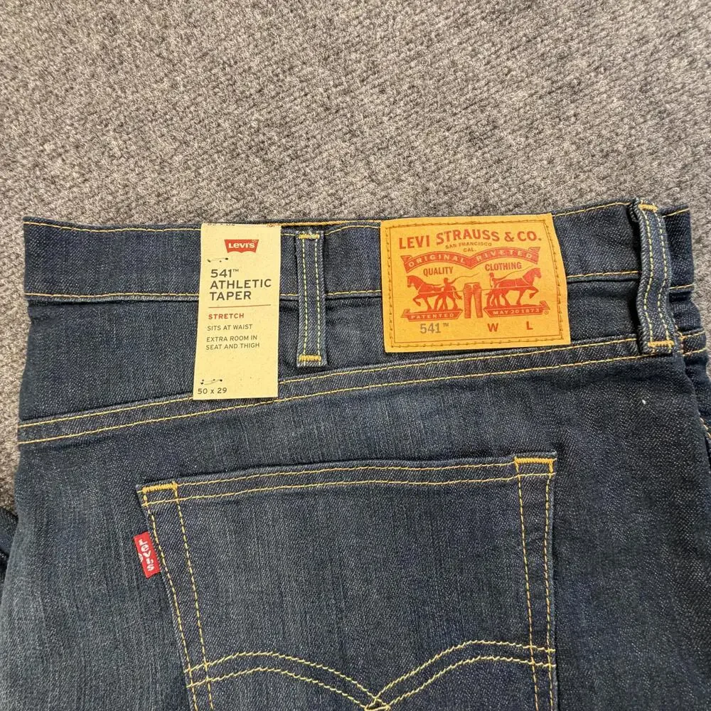 Levi's 541 Athletic Taper‎ Men's Jeans 50 x 29 #1178